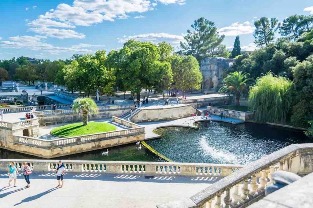 Le Jad Joli F2 Proche Gare, Arenes Avec Terrasse Privee Appartement Nîmes Buitenkant foto